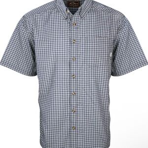 Drake Waterfowl Men’s Featherlite Plaid Short Sleeve Button Down T-Shirt